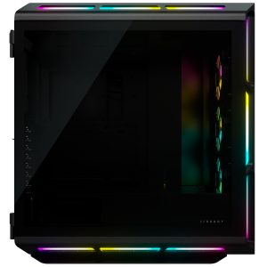 5000T RGB Tempered Glass Mid-Tower ATX PC Case - Negru