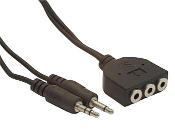 Gembird audio cable 2x JACK 3.5mm M/3x JACK 3.5mm F 1,8M