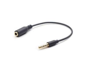 Gembird 3.5 MM 4-PIN audio cross-over adapter cable, black