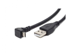 Gembird micro USB cable 2.0 AM-MBM5P 1.8M angled 90   black