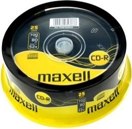 CD-R MAXELL  700MB, 80min, viteza 52x,  10 buc, spindle, 