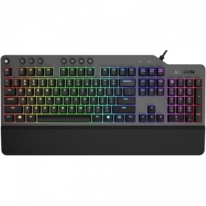Tastatura Cu Fir Lenovo GAMING LEGION K500, Iluminata, Led Multicolor, Neagra