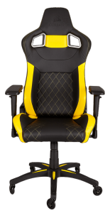 Corsair Gaming Chair T1 RACE 2018, High Back Desk and Office Chair, Negru/Galben