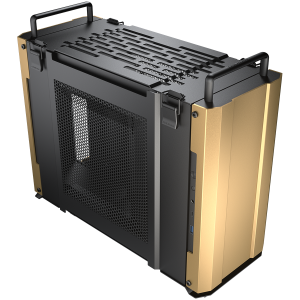 Cougar | Dust 2 Desert Sand | 385QM90.0003 | Case | Mini-ITX / Aluminum panel / Type C 3.1 x1, USB3.0 x1 / 2pcs black fans