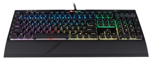 Tastatura Cu Fir Corsair STRAFE RGB MK.2 Mechanical Gaming Keyboard - Cherry MX Silent, NA, Iluminata, Led Multicolor, Neagra