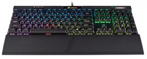 Tastatura Cu Fir Corsair MK.2 Mechanical Gaming Cherry MX Speed, NA, Iluminata, Led Multicolor, Neagra