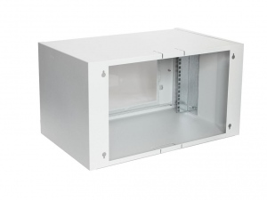 Rack Digitus Wallmount cabinet 19 -- 6U, 550x350mm, grey RAL 7035