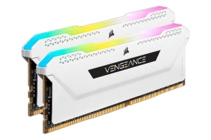 Kit de Memorie Corsair Vengeance RGB Pro SL 16GB, DDR4, 3600MHz, CL18, 2x8GB, 1.35V - Alb