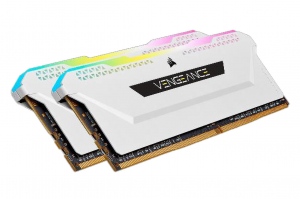 Kit de Memorie Corsair Vengeance RGB Pro SL 16GB, DDR4, 3200MHz, CL16, 2x8GB, 1.35V - Alb