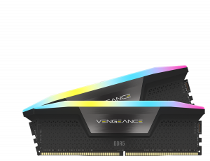 Vengeance RGB 32GB, DDR5, 5200MHz, CL40, 2x16GB, 1.25V, Negru