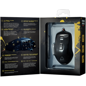Mouse Cu Fir Canyon Wired MMO Gaming, Negru