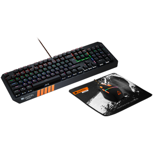 Kit Tastatura + Mouse + Pad CANYON 3in1 Gaming set Orange-Black