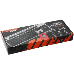 Tastatura Cu Fir CANYON Wired Multimedia Gaming, Iluminata, Led Multicolor, Dark Grey