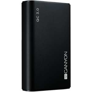 Power bank 10000mAh, quick charge QC3.0, bulit in Lithium Polymer Battery, Black. Micro Input: 5V/2A, 9V/2A, PD Input/Output: 5V/2A, 9V/2A, Output1: 5V/2A, Output2: 18W (QC3.0).