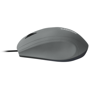Wired Optical Mouse with 3 keys, DPI 1000 With 1.5M USB cable,Grey,size72*108*40mm,weight:0.077kg