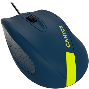Wired Optical Mouse with 3 keys, DPI  1000 With 1.5M USB cable,Blue-Yellow ,size 68*110*38mm,weight:0.072kg