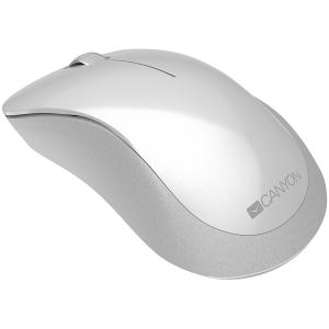 Canyon  2.4 GHz  Wireless mouse ,with 3 buttons, DPI 1200, Battery:AAA*2pcs  ,pearl white grey67*109*38mm 0.063kg