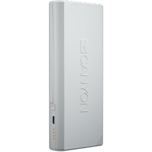 CANYON Power bank 10000mAh built-in Lithium-ion battery, max output 5V2.4A, input 5V2A. White