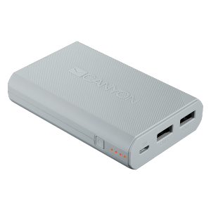 CANYON Power bank 7800mAh built-in Lithium-ion battery, 2 USB port max output 5V2A, input 5V2A. White