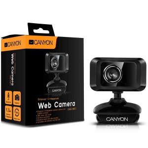 Webcam Canyon Enhanced CNE-CWC1, Black