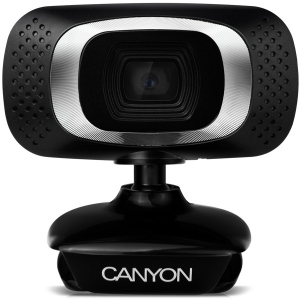 Webcam Canyon CNE-CWC3 1080P Full HD, Black-Grey