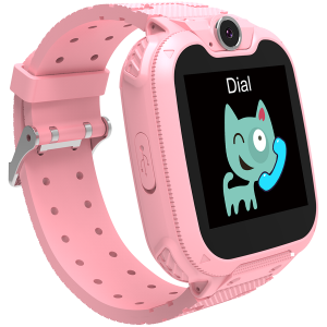Kids smartwatch, 1.54 inch colorful screen, Camera 0.3MP, Mirco SIM card, 32+32MB, GSM(850/900/1800/1900MHz), 7 games inside, 380mAh battery, compatibility with iOS and android, red, host: 54*42.6*13.6mm, strap: 230*20mm, 45g