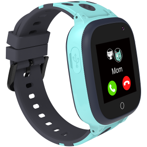 CANYON Kids smartwatch, 1.44 inch colorful screen,  GPS function, Nano SIM card, 32+32MB, GSM(850/900/1800/1900MHz), 400mAh battery, compatibility with iOS and android, Blue, host: 52.9*40.3*14.8mm, strap: 230*20mm, 42g