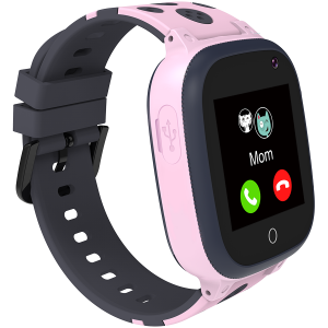 CANYON Kids smartwatch, 1.44 inch colorful screen, GPS function, Nano SIM card, 32+32MB, GSM(850/900/1800/1900MHz), 400mAh battery, compatibility with iOS and android, Pink, host: 52.9*40.3*14.8mm, strap: 230*20mm, 42g