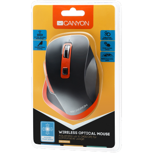 Mouse Wireless Canyon Black-Orange
