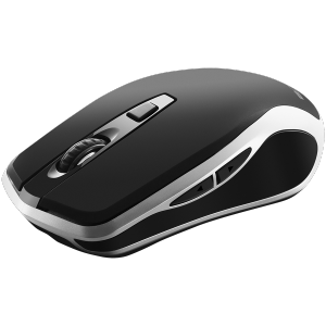 Mouse Wireless Canyon Rechargeable Black -Silver