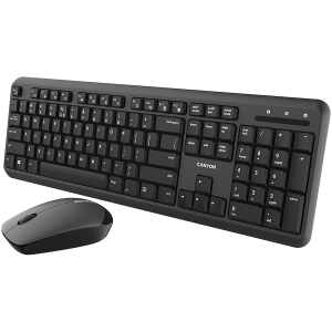 Wireless combo set,Wireless keyboard with Silent switches,104keys, US layout,optical 3D Wireless mice 100DPI black