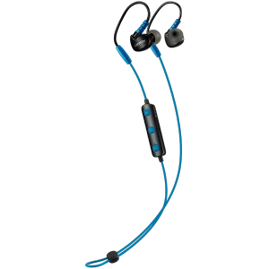 Canyon Bluetooth sport earphones with microphone, 0.3m cable, blue