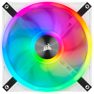 iCUE QL140 RGB 140mm RGB PWM White Single Fan