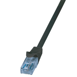 LOGILINK - Patch Cable Cat.6A 10GE Home U/UTP EconLine black 0,50m