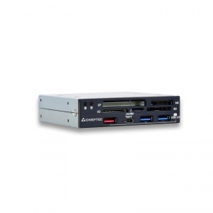 Card Reader Chieftec CRD-901H 3.5 inch , 2x USB 3.0, Grey
