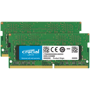 Crucial 64GB Kit (2x32GB) DDR4-3200 SODIMM CL22 (16Gbit), EAN: 649528822505