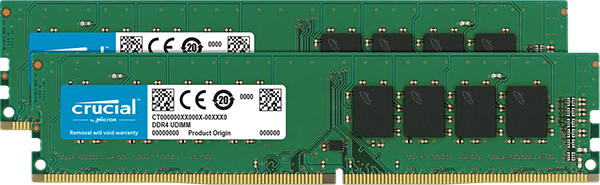 Kit Memorie Server Crucial 8GB (2x4GB) DDR4 3200MHz CL22 UDIMM