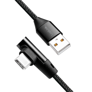 LOGILINK - USB 2.0 Cable USB-A male to USB-C (90° angled) male, 1m