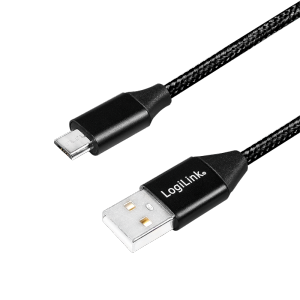 LOGILINK - USB-A 2.0 cable to micro-USB male, 1m