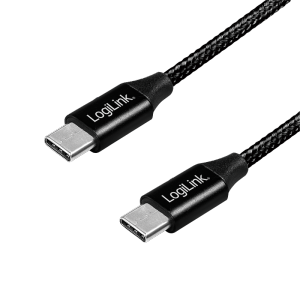 LOGILINK - USB 2.0 cable, USB-C to USB-C, black, 1m