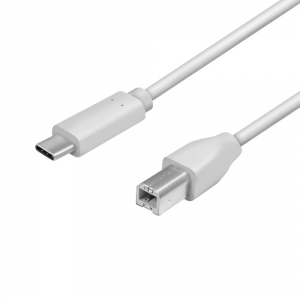 LOGILINK - USB 2.0 connection cable, USB-C male to USB-B male, 2m