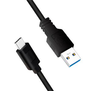 LOGILINK - USB 3.2 Gen1x1 cable, USB-A male to USB-C male, black, 0.15m