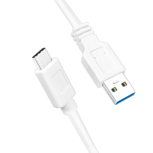 LOGILINK - USB 3.2 Gen1x1 cable, USB-A male to USB-C male, white, 0.5m