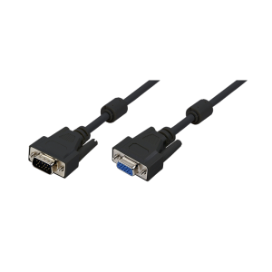 LOGILINK -VGA extension cable male female black 5 meter