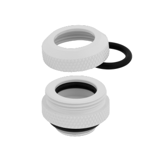Hydro X Series XF Hardline 12mm OD Fittings Four Pack White