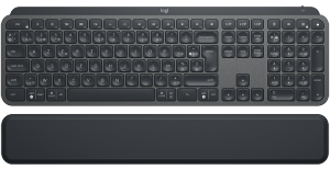 Tastatura Wireless Logitech MX, Iluminata, Led Alb, Black