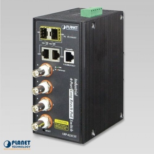 Switch Planet IP30 LRP-422CST 2 Porturi 10/100/1000 Mbps