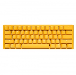 One 3 Yellow Mini Gaming Keyboard, Cherry MX Blue, RGB LED, 60%, Layout US