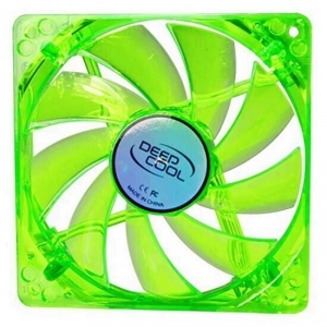 Ventilator Deepcool Xfan 120U G/B verde 120mm UV cu iluminare albastra