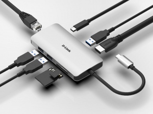DLINK 8‑IN‑1 USB‑C HUB DUB‑M810
